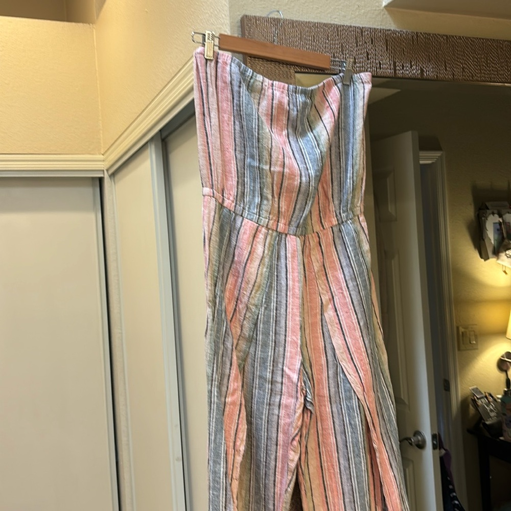 DREW Multi colored split leg romper